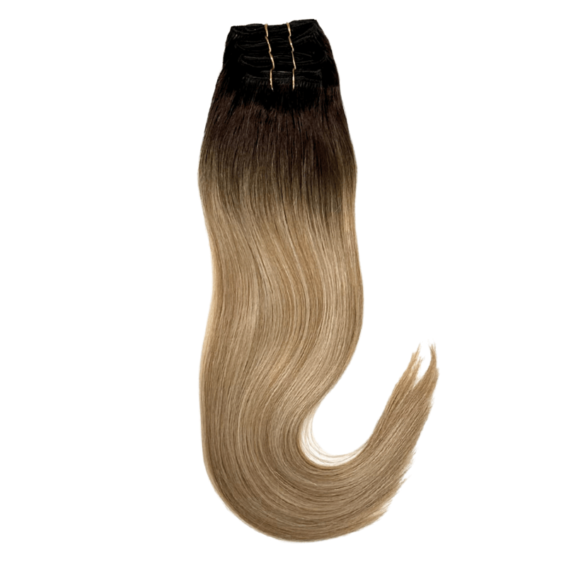 26" Bohyme Essential - 7 Piece Clip Ins - Silky Straight - R4/18/BL22 - BO7SS - 26 - R4/18/BL22