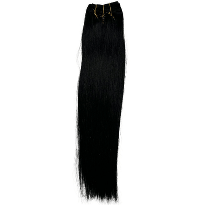 7 Piece Clip Ins - Straight - 20" - 1 - BD7PC - 20 - 1