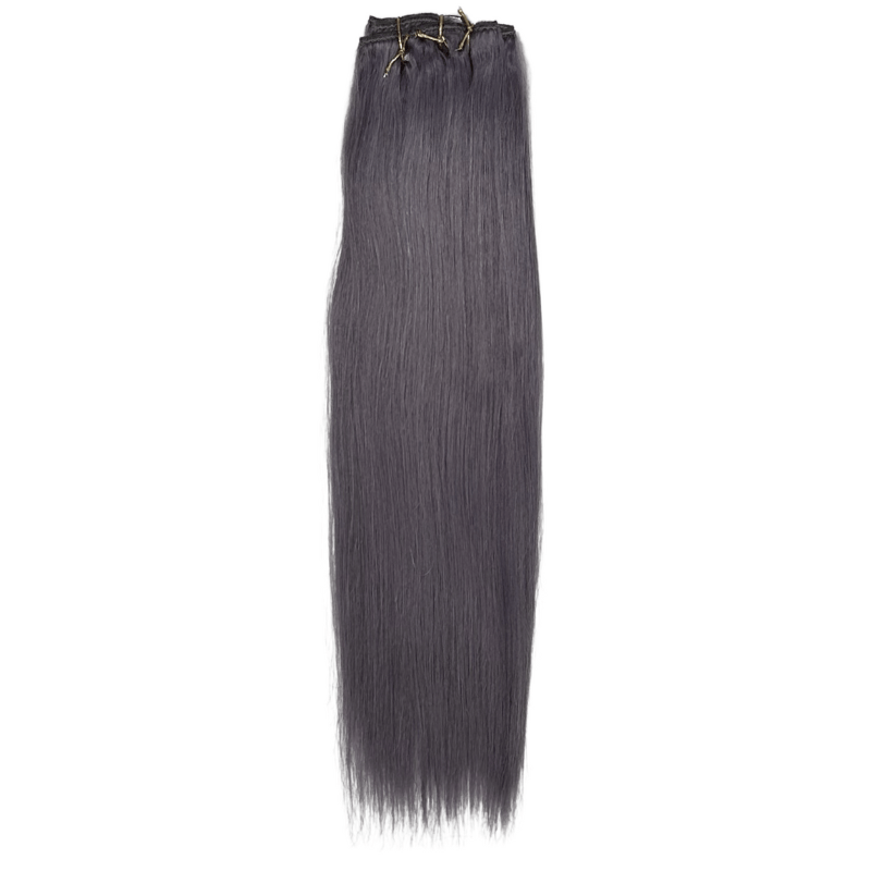 7 Piece Clip Ins - Straight - SILVER - BD7PC - 14 - SILVER