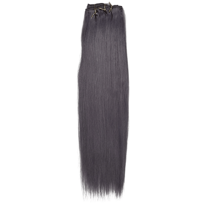 7 Piece Clip Ins - Straight - SILVER - BD7PC - 14 - SILVER