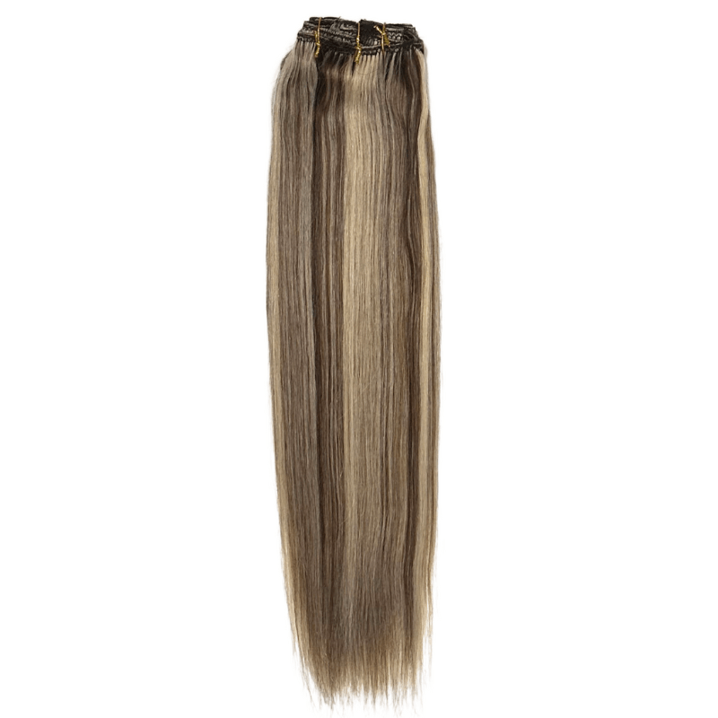 7 Piece Clip Ins - Straight - H4/613 - BD7PC - 14 - H4/613