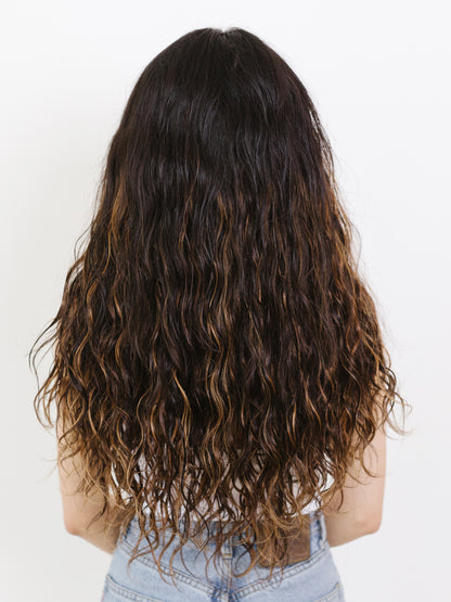 14" Bohyme Luxe - Machine Tied Weft - Ocean Breeze Wave