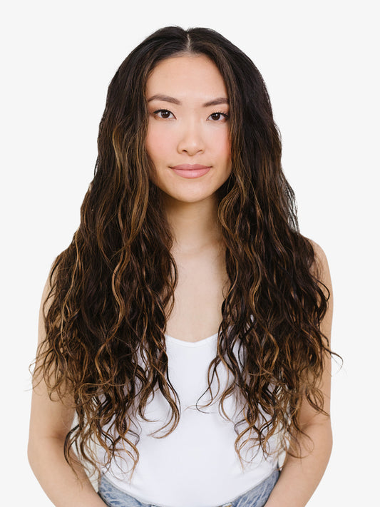 14" Bohyme Luxe - Machine Tied Weft - Ocean Breeze Wave