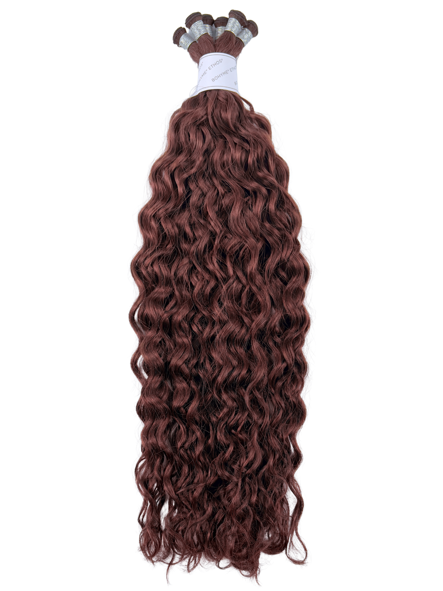 Red Hand Tied Wefts - Blended Wave