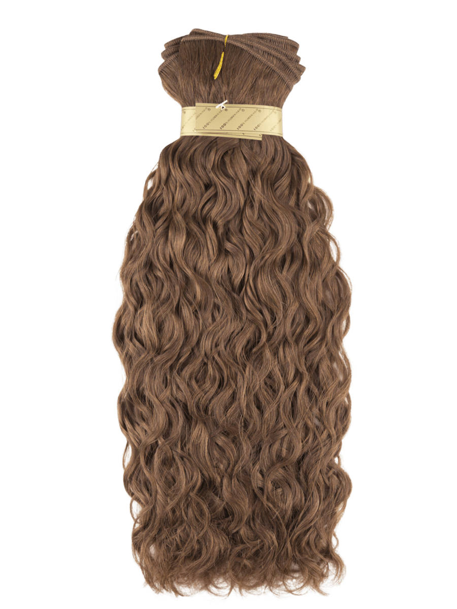 Red Machine Tied Wefts - Wavy