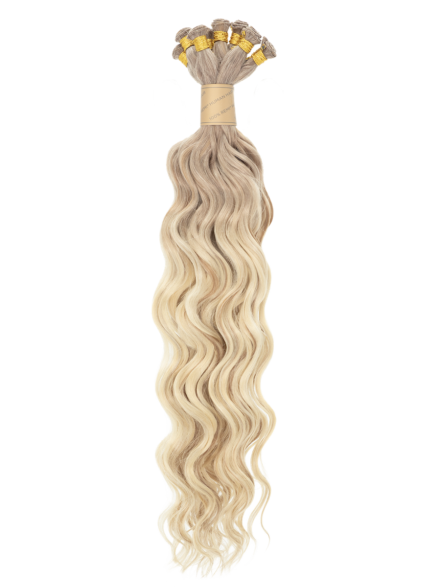 14" Bohyme Luxe - Hand Tied Weft - Ocean Breeze Wave - Full Pack