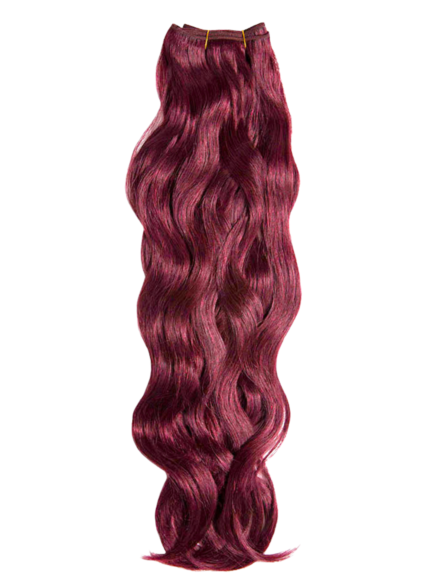 Red Machine Tied Wefts - Wavy