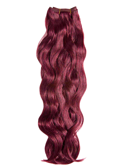 Red Machine Tied Wefts - Wavy