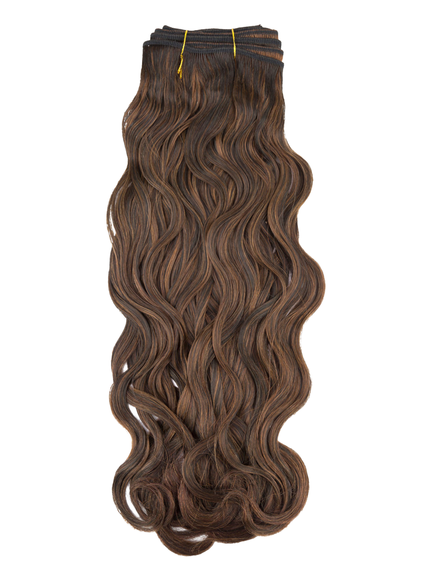 Red Machine Tied Wefts - Wavy
