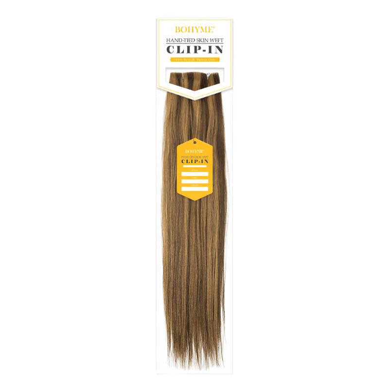 Bohyme Classic - Hand Tied Skin Weft Clip In - Silky Straight - FINAL SALE - 1 - SWHST - 18 - 1
