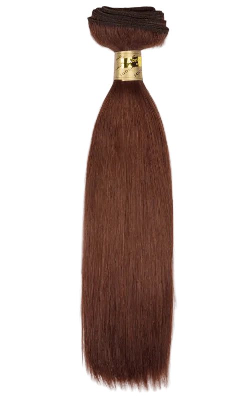 Red Machine Tied Wefts - Silky Straight