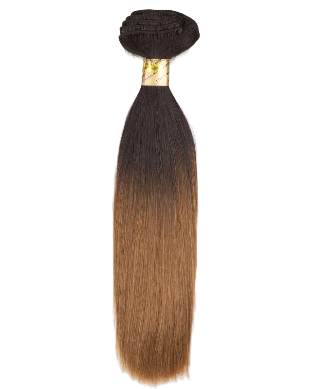14" Bohyme Private Reserve - Machine Tied Weft - Silky Straight - T1B/30 - BPR - ST - 14 - T1B/30