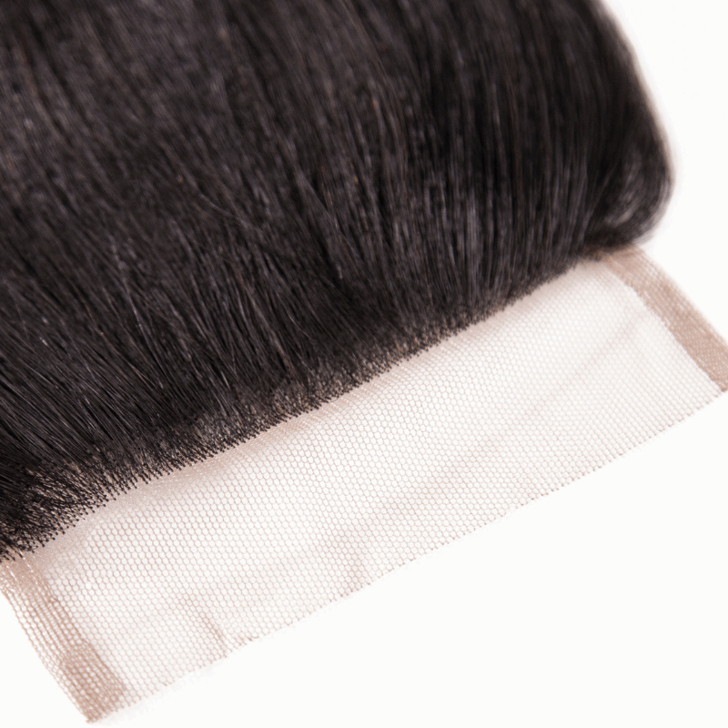 Hand Tied Closure 4" x 4" - Straight - NATURAL - CLOST - 10 - NATURAL