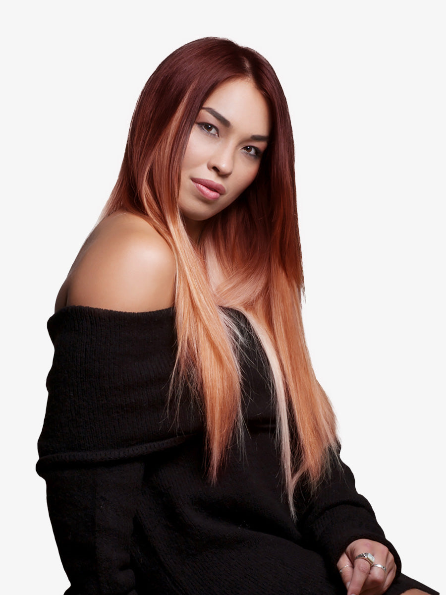 Red 14" Bohyme Luxe - Hand Tied Weft - Silky Straight - Full Pack