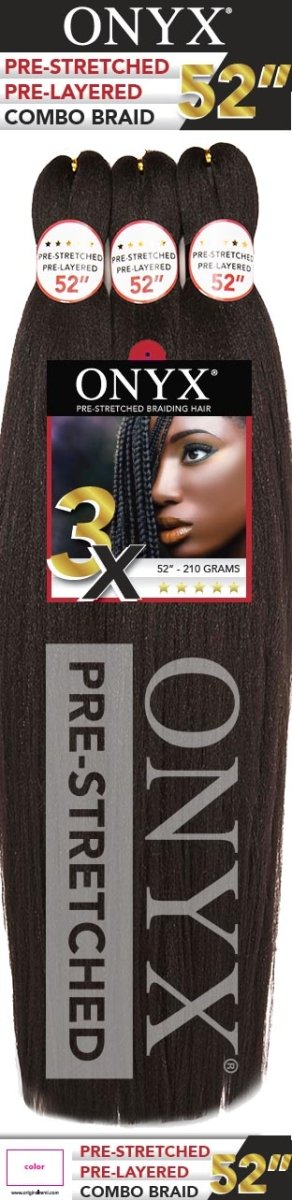 Pre - Stretched Synthetic Combo Braid - 1 - OS - PB - 52 - 1