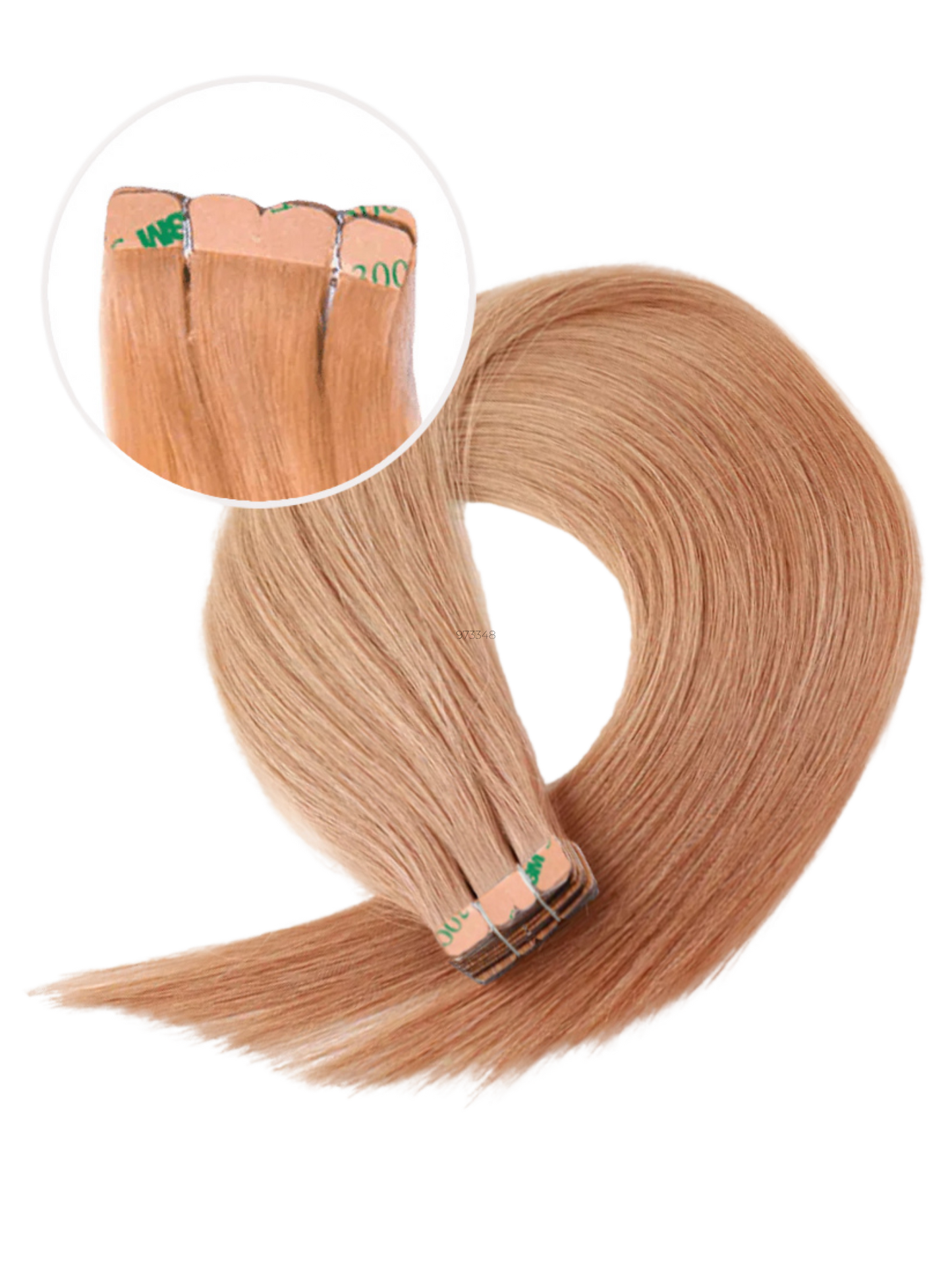 22" Bohyme 1.5 inch Silky Straight Tape-Ins - 3M Ridged Tape - FINAL SALE