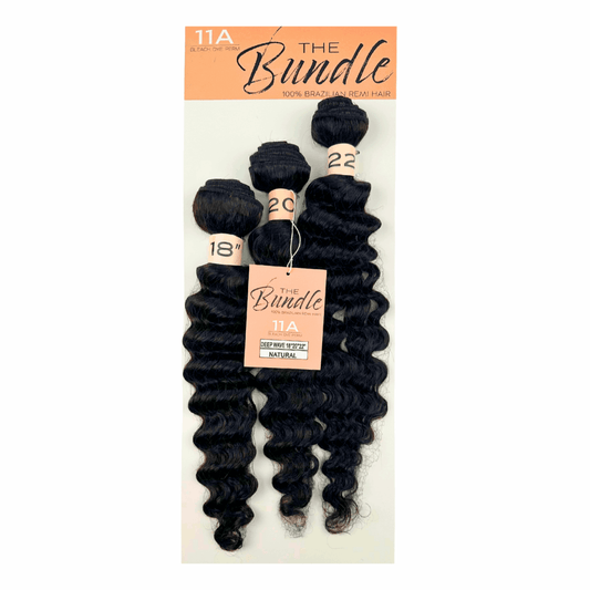 The Bundle - 3 Bundles - Deep Wave - 11A - NATURAL - TB3DW - 10 - 12 - 14 - NATURAL
