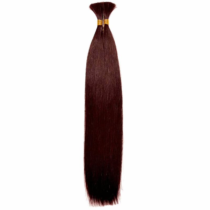 Unique Wiiv Silky Straight 100% Human Hair Bulk - 18" - FINAL SALE - 99J - SNW - 18 - 99J