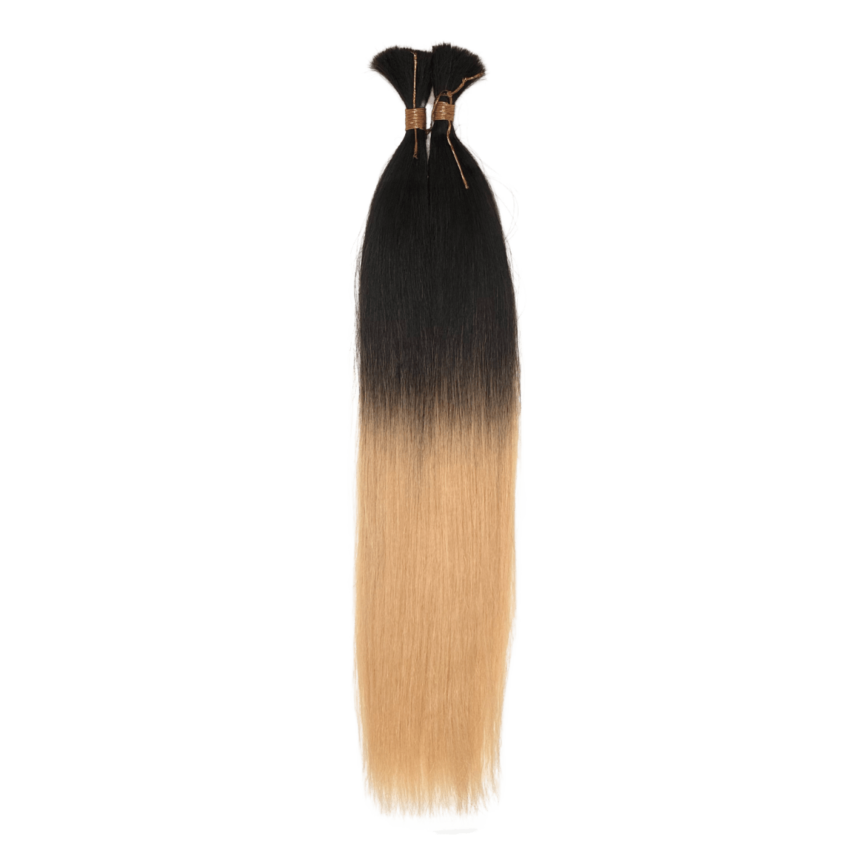 Unique Wiiv Silky Straight 100% Human Hair Bulk - 18" - FINAL SALE - T1B - 613 - SNW - 18 - T1B/613